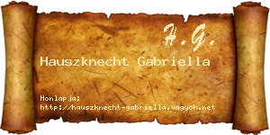 Hauszknecht Gabriella névjegykártya