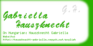 gabriella hauszknecht business card